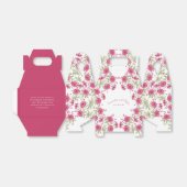 Bright Pink Rose Wedding Geschenkschachtel (Ungefaltet)