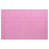 Bright Pink & White Gingham Plaid Stoff (Yard (91,4 cm))