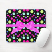 BRIGHT POLKA DOT PINK BOUSE PAD MOUSEPAD (Mit Mouse)