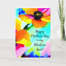 Bright Poppies Blue Sky Tante Custom Mother Day
