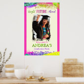 Bright Promising Future Ahead Graduation Party Poster (Küche)