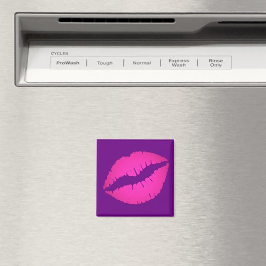 Bright Purple and Pink Ombre Lipstick Magnet (In Situ (Geschirrspüler))