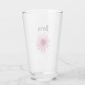 Bright Purple Coneflower Personalized Glass Glas (Rückseite)