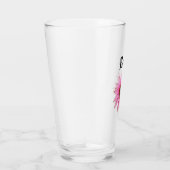 Bright Purple Coneflower Personalized Glass Glas (Rechts)