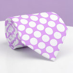 Bright Purple Jumbo Polka Dots Custom Necktie Krawatte<br><div class="desc">Make a bold statement with this custom necktie featuring vibrant jumbo polka dots. Perfect for adding a touch of playful elegance to any outfit, this necktie is a unique and eye-catching accessory that’s sure to turn heads. Whether you’re dressing up for a special occasion or adding some personality to your...</div>