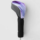 Bright purple marbling golf headcover (angewinkelt)