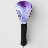 Bright purple marbling golf headcover (Vorderseite)