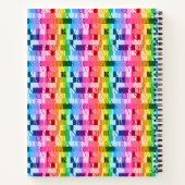 Bright Rainbow Alphabet Boxes Notizblock (Rückseite)