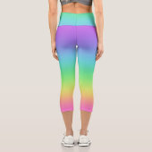 Bright Rainbow Capri Leggings (Rückseite)