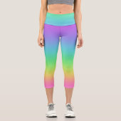 Bright Rainbow Capri Leggings (Vorderseite)