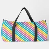 BRIGHT RAINBOW FARBIERTE DIAGONALSTREIFEN DUFFLE BAG (Vorderseite)