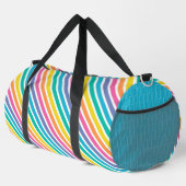 BRIGHT RAINBOW FARBIERTE DIAGONALSTREIFEN DUFFLE BAG (Rechte Ecke)