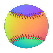 Bright Rainbow Gradient Baseball (Rückseite)