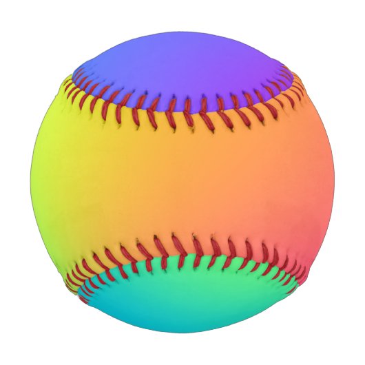 Bright Rainbow Gradient Baseball (Rückseite)
