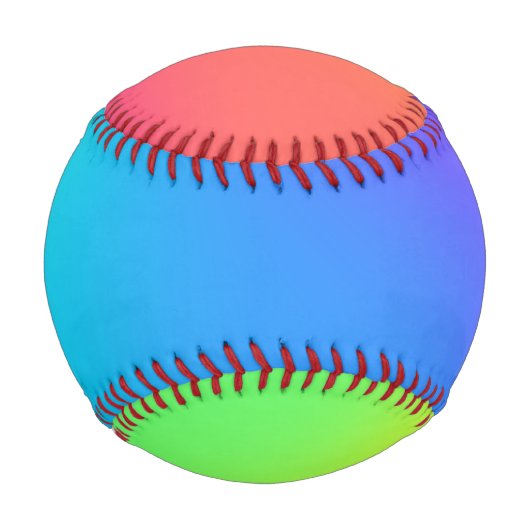 Bright Rainbow Gradient Baseball (Vorderseite)