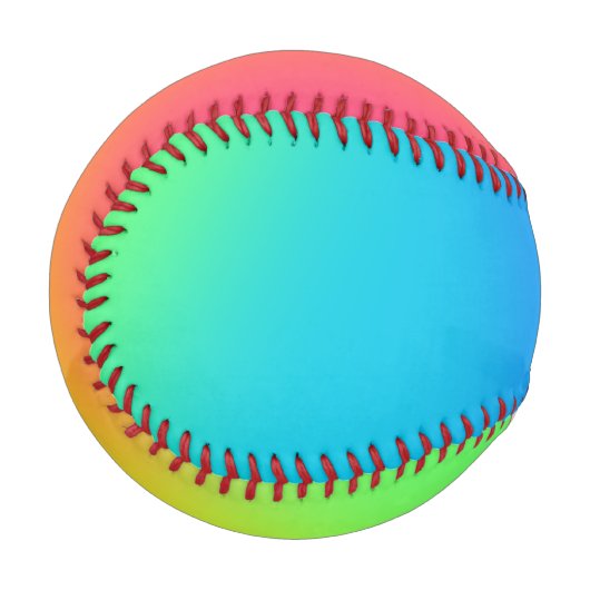 Bright Rainbow Gradient Baseball (Vorderseite Links)