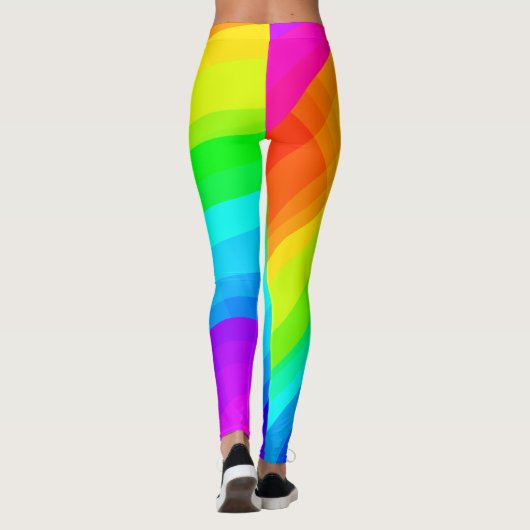 Bright Rainbow Leggings (Rückseite)