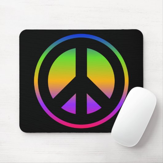 Bright Rainbow Mousepad (Mit Mouse)
