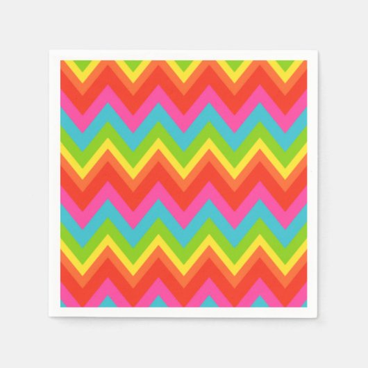 Bright Rainbow Napkins Serviette (Vorderseite)
