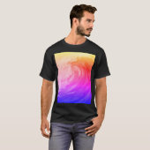 bright rainbow poster depicting a faint wave T-Shirt (Vorne ganz)