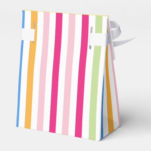 Bright Rainbow Stripes Geschenkschachtel (Rückseite)