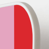 Bright Red and Pink Stripes | Ciao Bella Pickleball Schläger (Linke Seite)