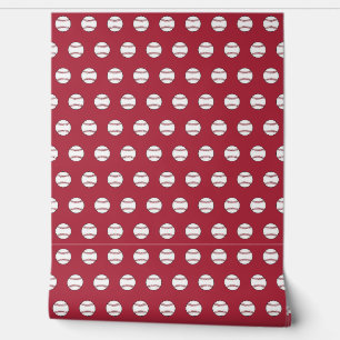 Bright Red Baseball Wallpaper Tapete