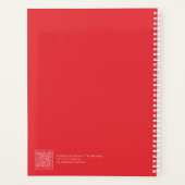 Bright Red Block Quote | Fully Customizable Planer (Rückseite)