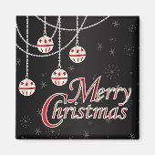 Bright Red Christmas Magnet (Vorne)
