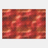 Bright Red Dragon Scales Geschenkpapier Set (Vorderseite)