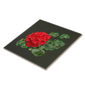 Bright Red Geranium Fliese (Seite)
