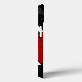 Bright Red Gerbera Daisy auf Black Case-Mate iPhone Hülle (Rückseite / Rechts)