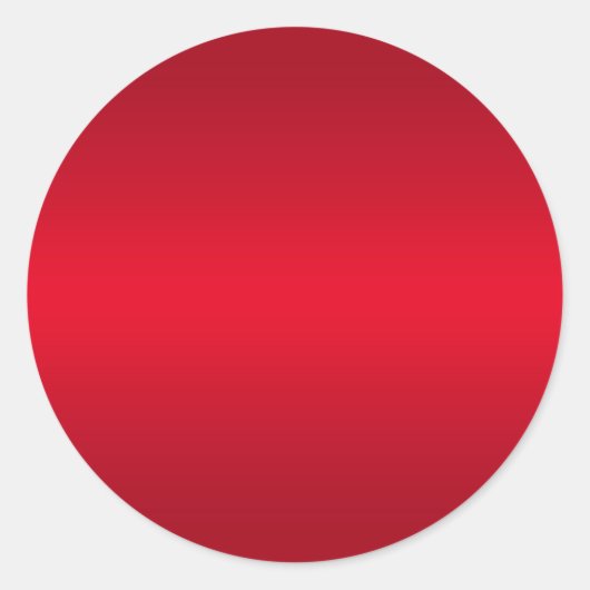 Bright Red Gradient Blank Runder Aufkleber (Vorderseite)