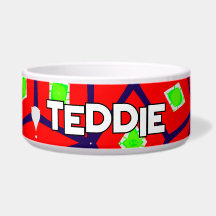 Bright Red Green Abstrakt