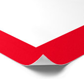 Bright Red Macaw Parrots Parrot Watercolor Poster (Ecke)