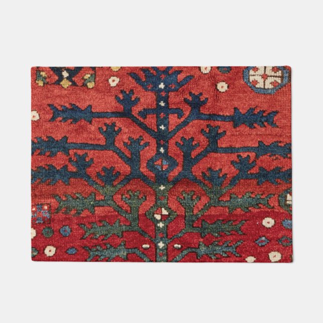 Bright Red Persian III Geometrie  Fußmatte (Vorderseite)