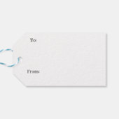 Bright Red Poinsettias Geschenkanhänger (Rückseite Horizontal)