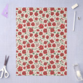 Bright Red Poinsettias Seidenpapier (Basteln)