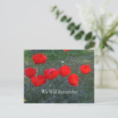Bright Red Poppies Postkarte (Stehend Vorderseite)