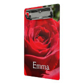 Bright Red Rose Flower Beautiful Floral Mini Klemmbrett (Gewinkelt2)