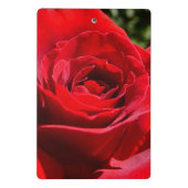 Bright Red Rose Flower Beautiful Floral Mini Klemmbrett (Rückseite)