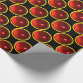 BRIGHT RED RUBY GEM STONES GESCHENKPAPIER (Ecke)