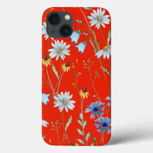 Bright Red Summer Floral Case-Mate iPhone Hülle