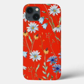 Bright Red Summer Floral Case-Mate iPhone Hülle