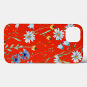 Bright Red Summer Floral Case-Mate iPhone Hülle (Rückseite (Horizontal))