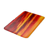 Bright Red Sunset Badematte (Schrägansicht)