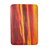 Bright Red Sunset Badematte (Vorderseite Vertikal)