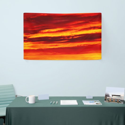 Bright Red Sunset Banner (Messeveranstaltung)