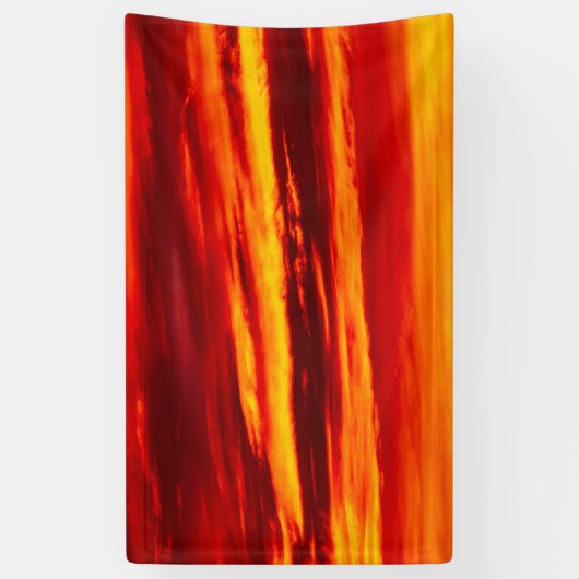 Bright Red Sunset Banner (Vertikal)