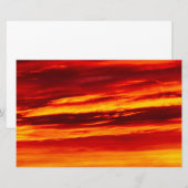 Bright Red Sunset Briefpapier (Vorne/Hinten)